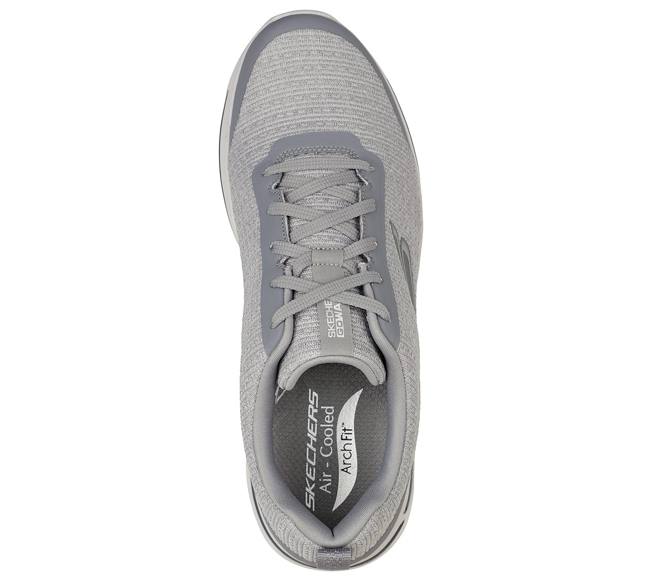 Skechers Grey Go Walk Arch Fit Orion Mens Lace Up Shoes - Style ID ...
