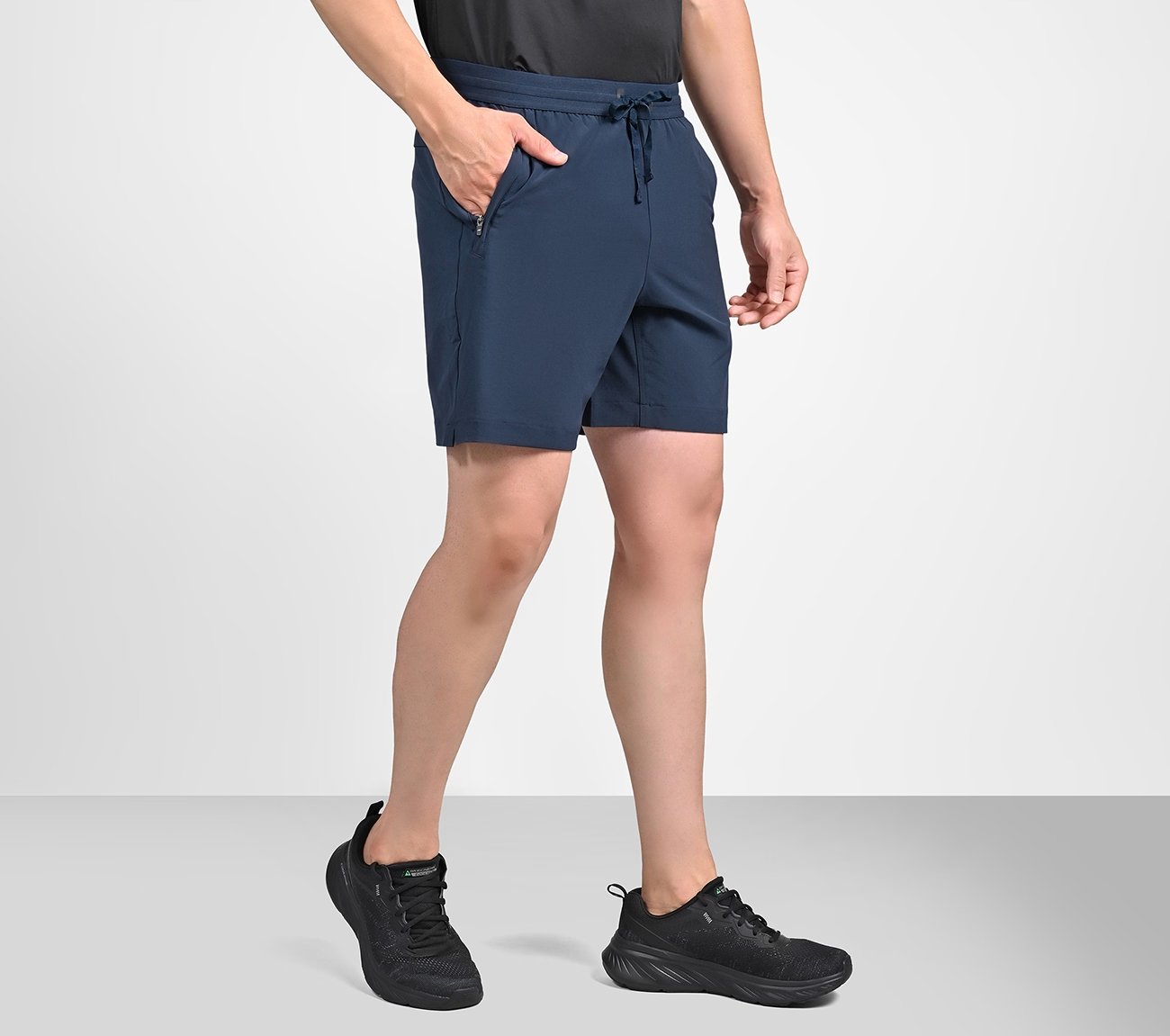 SKECHERS PERFORMANCE SHORTS, NNNAVY Apparel Bottom View