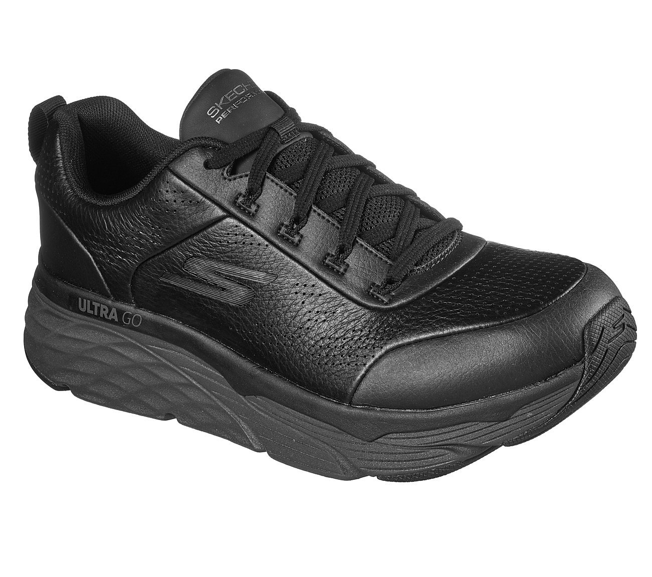 MAX CUSHIONING ELITE-LUCID, BLACK/CHARCOAL Footwear Right View