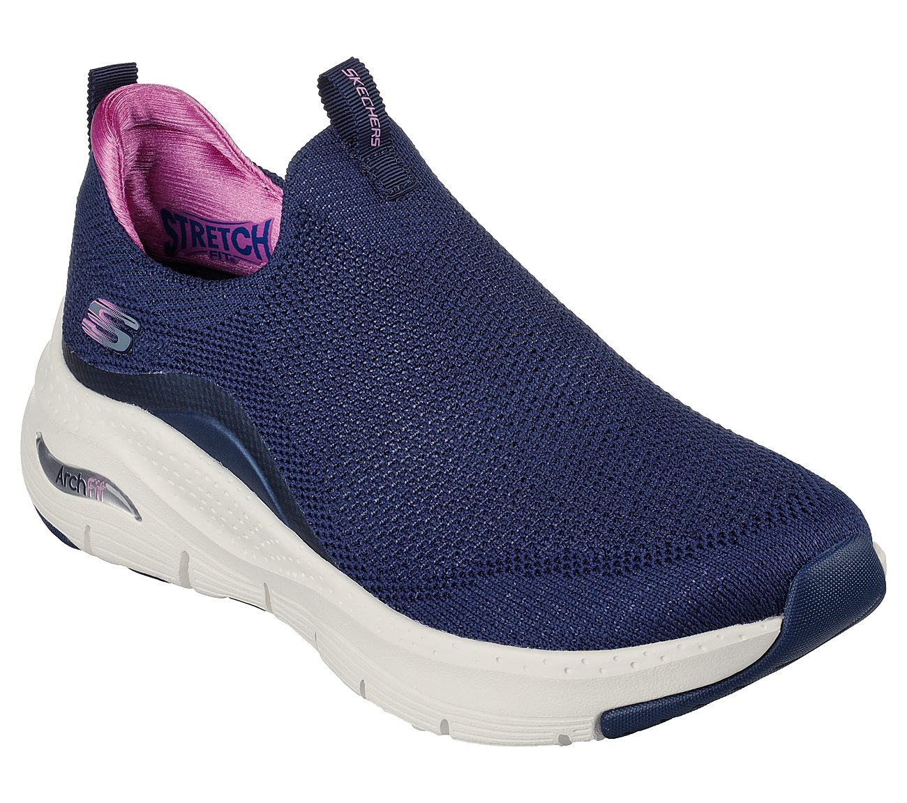 ARCH FIT-KEEP IT UP, NAVY/PURPLE Footwear Right View