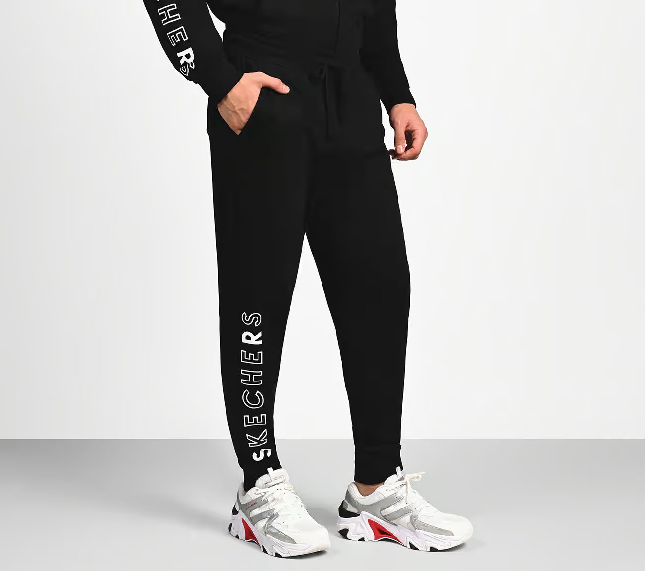 SKECHERS LIFESTYLE JOGGER, BBBBLACK Apparel Bottom View