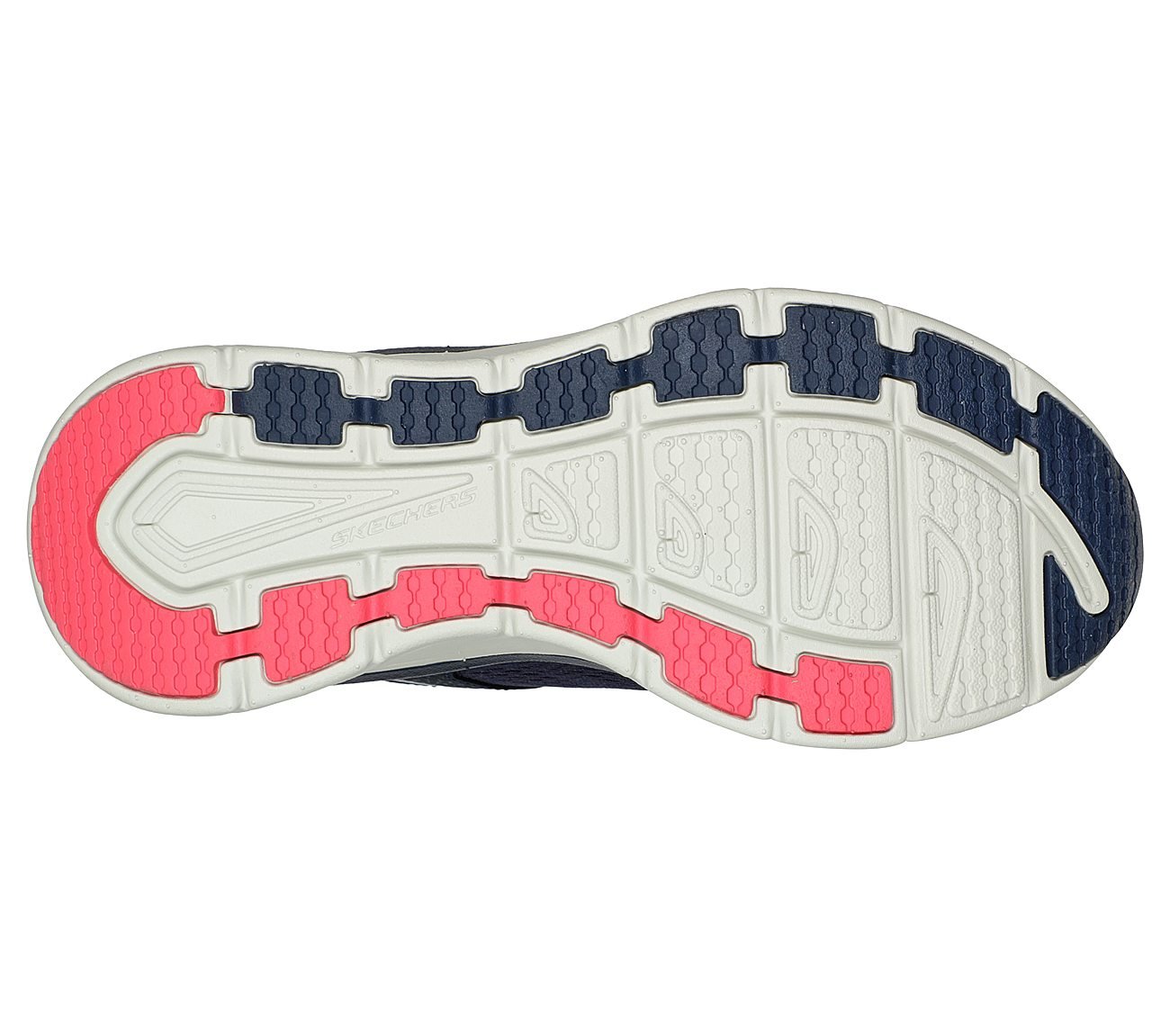 D'LUX WALKER-INFINITE MOTION, NAVY/CORAL Footwear Bottom View