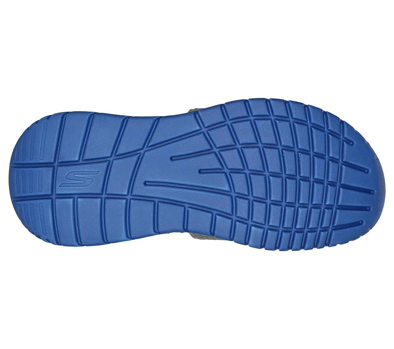 GO RECOVER SANDAL, CHARCOAL/BLUE Footwear Bottom View