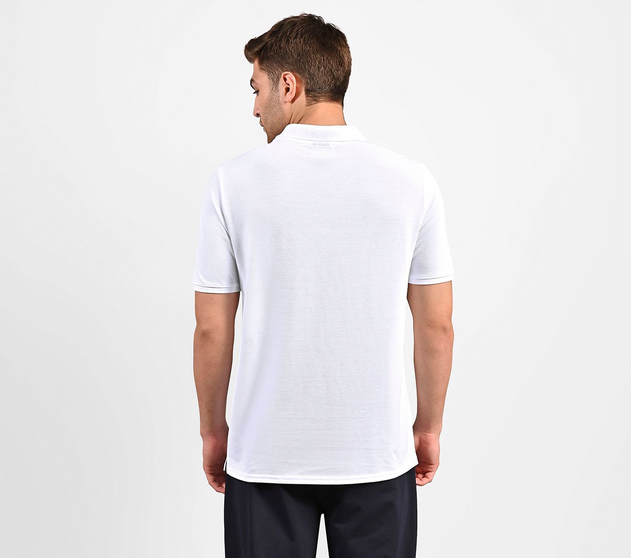 CONTRAST TIPPING POLO, WHITE Apparel Left View