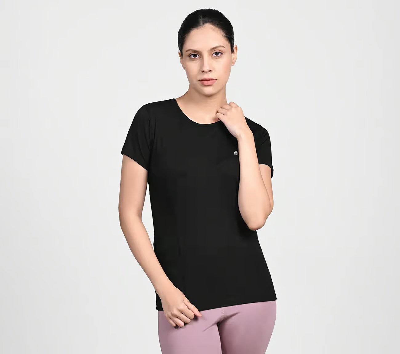 MESH DETAILED PERFORMANCE TOP, BBBBLACK Apparel Lateral View