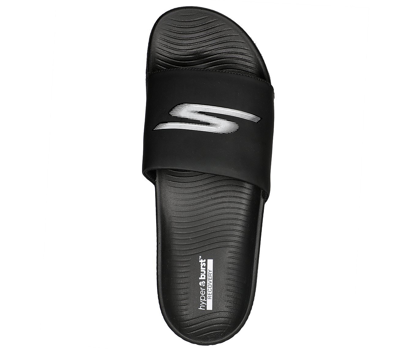 HYPER SLIDE - HYPER COMFORT, BBLACK Footwear Top View