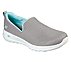 GO WALK JOY-CENTERPIECE, TAUPE/BLUE Footwear Lateral View