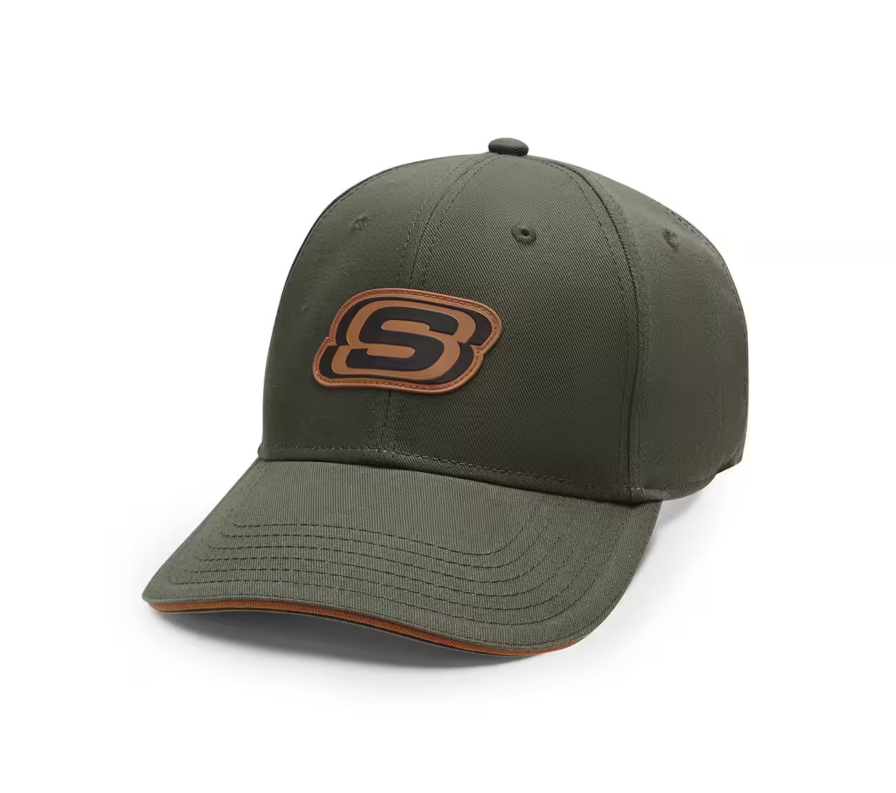 ALPHA BASEBALL HAT, BROWN/OLIVE Accessories Lateral View