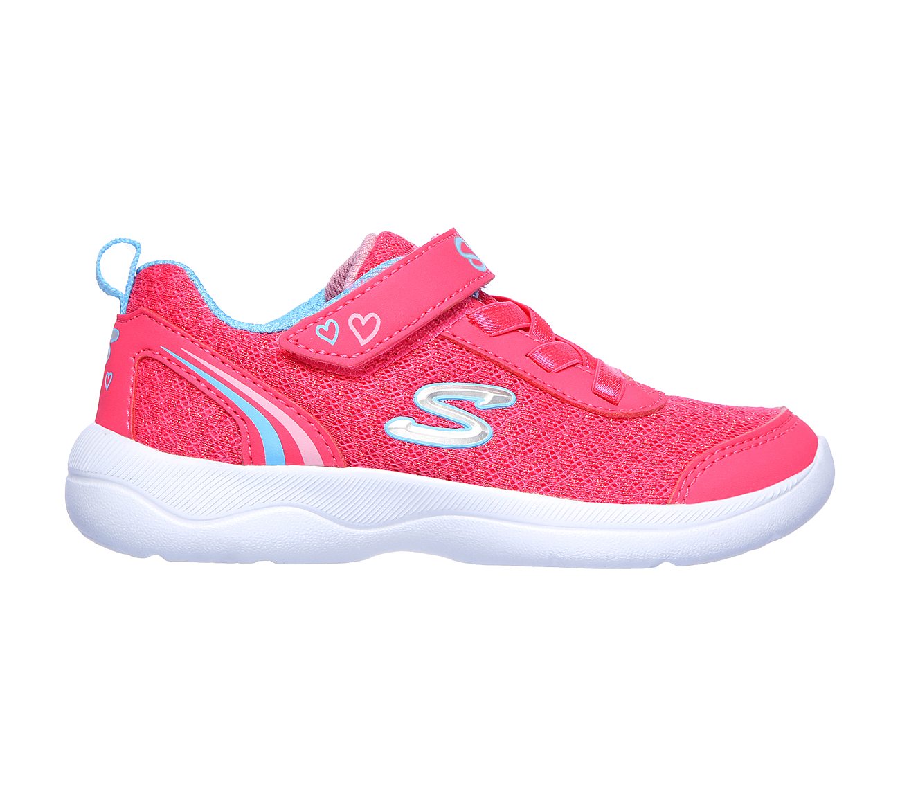 SKECH-STEPZ 2.0-SPARKLE TRAIN, HOT PINK/TURQUOISE Footwear Right View