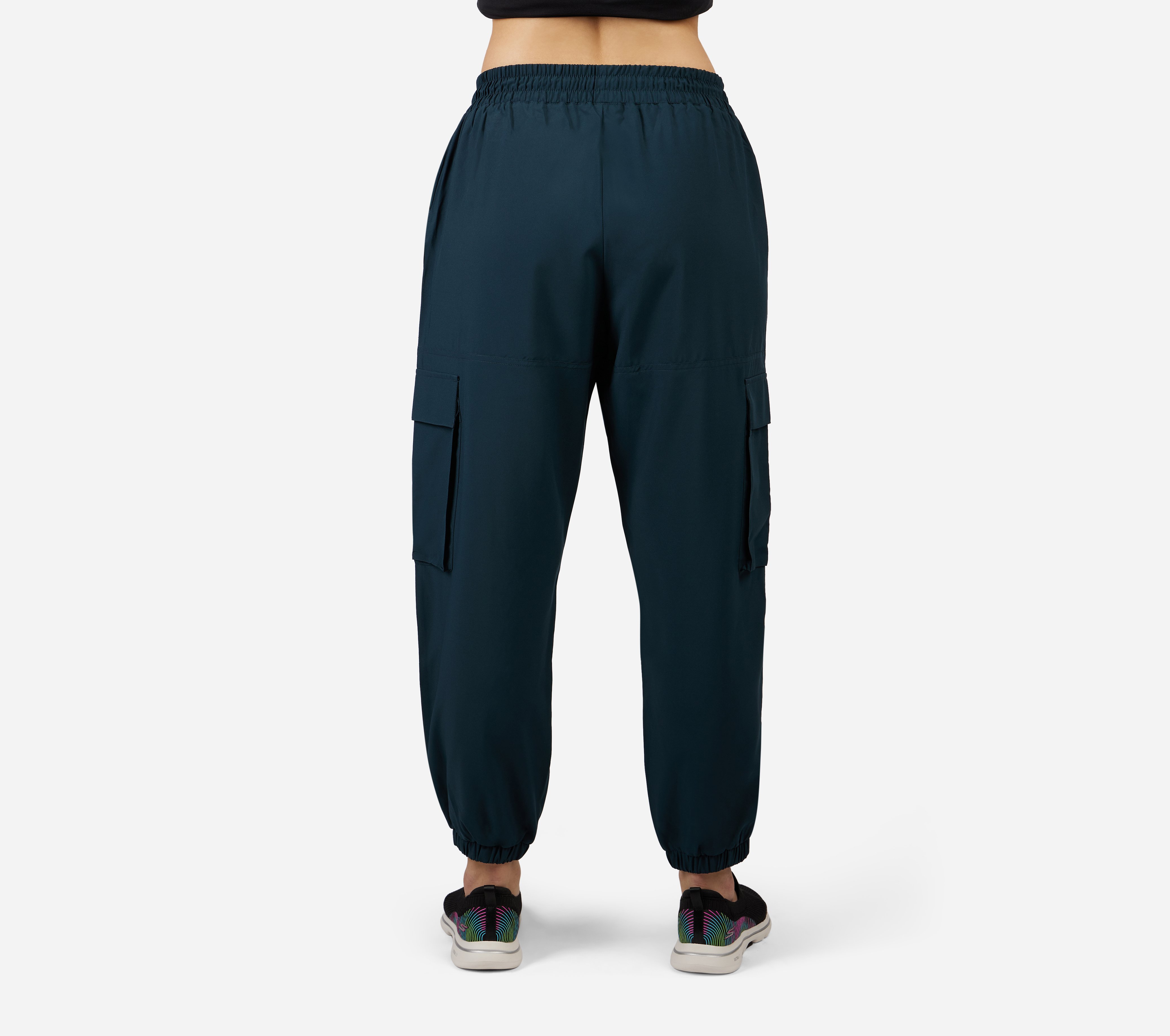 ACTIVE WOVEN JOGGER, GREY/TURQUOISE Apparels Bottom View