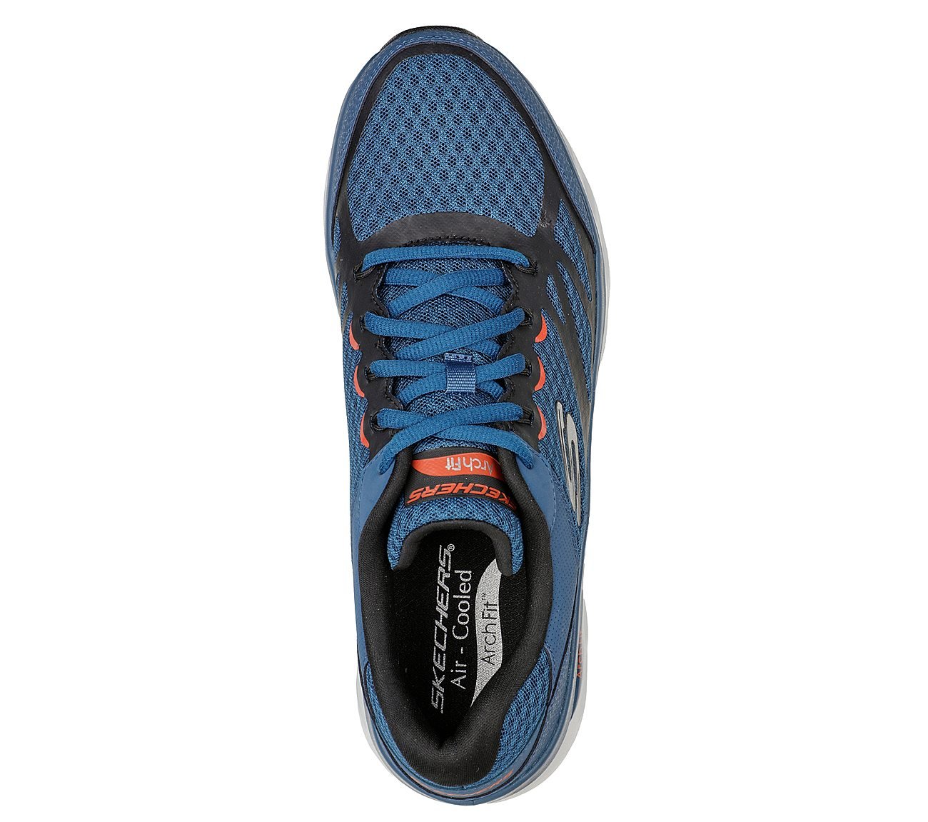 ARCH FIT GLIDE-STEP, BLUE/ORANGE Footwear Top View