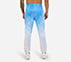 MI FAN PRINTED PANTS, WHT/NVY/BLUE