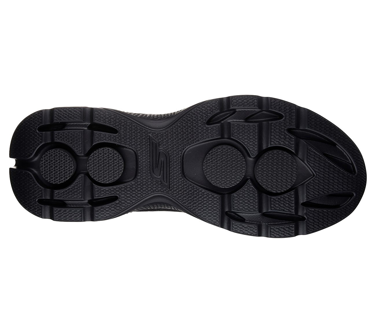 GO WALK 4, BBLACK Footwear Bottom View