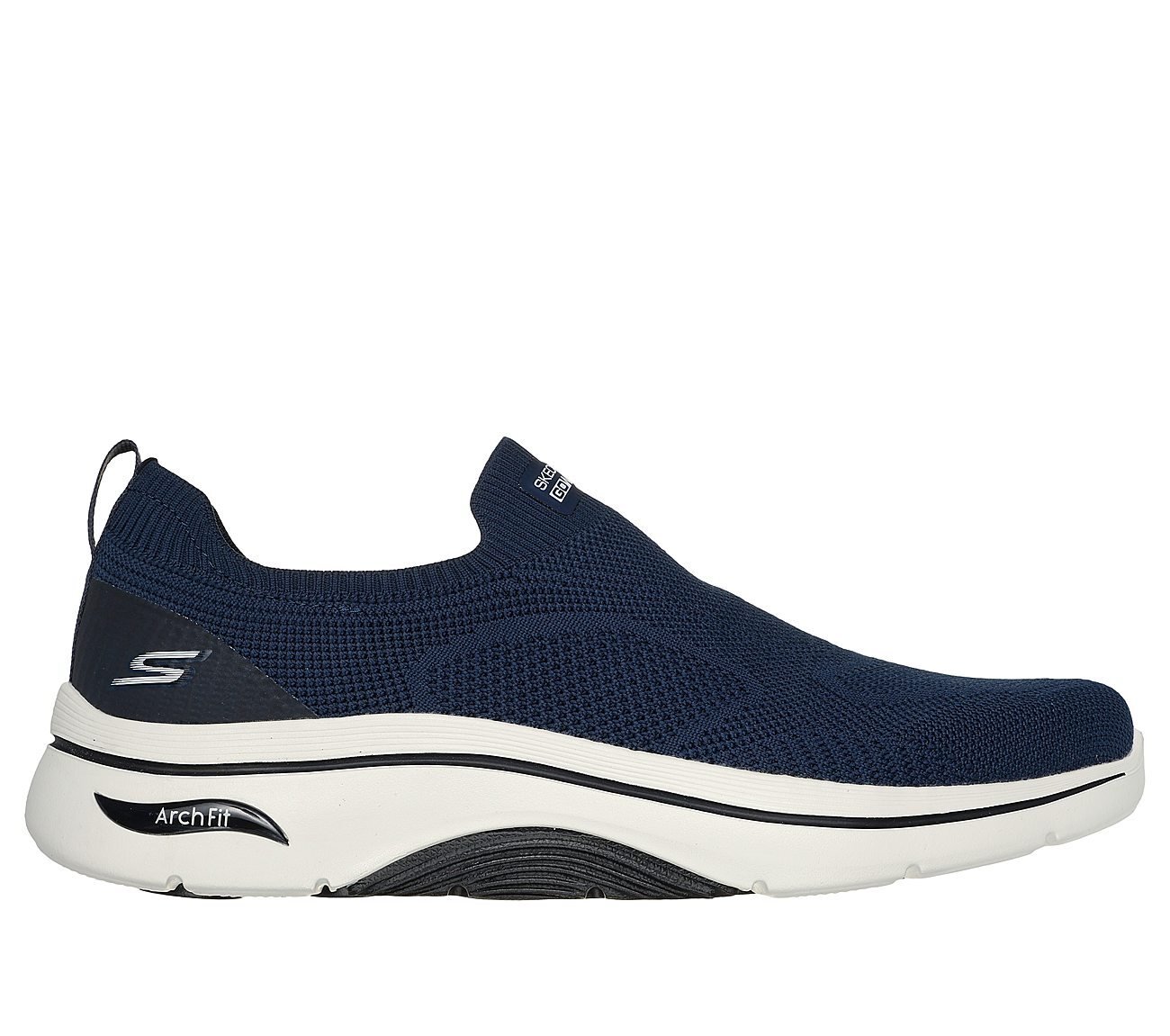 GO WALK ARCH FIT 2.0 - KNITTE, NAVY/BLACK Footwear Lateral View