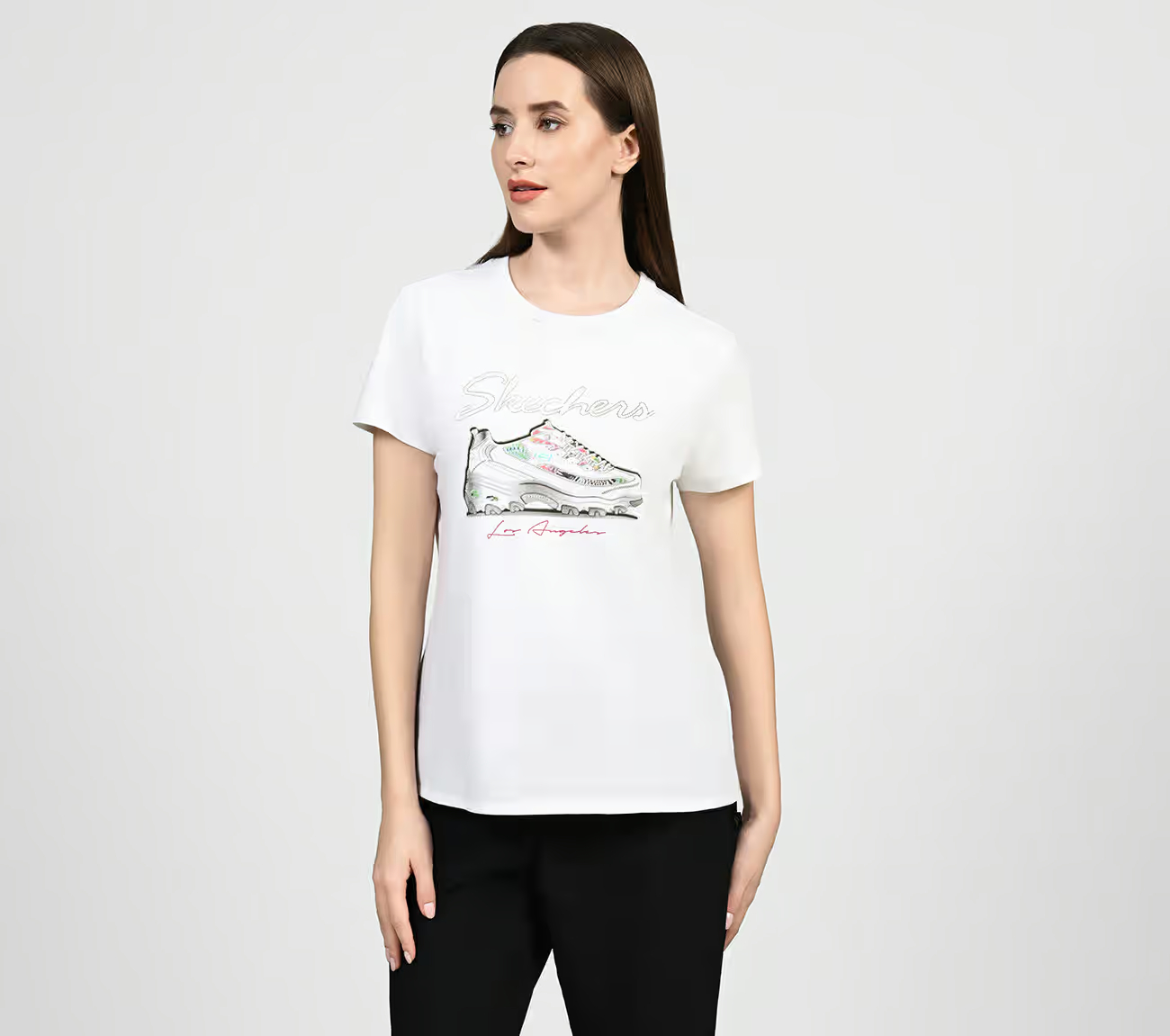 AD SKX SHOE TEE, WWWHITE Apparel Lateral View