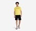 SKECHERS PERFORMANCE T-SHIRT, YELLOW GREY