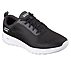 GO WALK JOY-PARADISE, BLACK/WHITE Footwear Lateral View