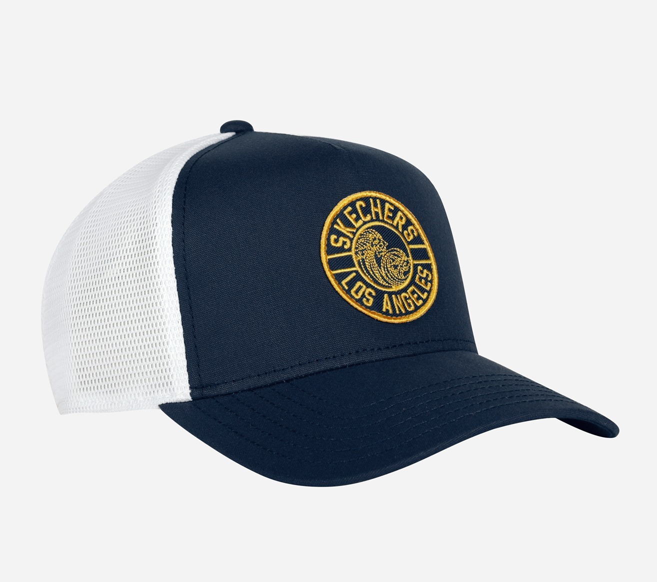 BEACH TRUCKER HAT, NNNAVY Accessories Left View