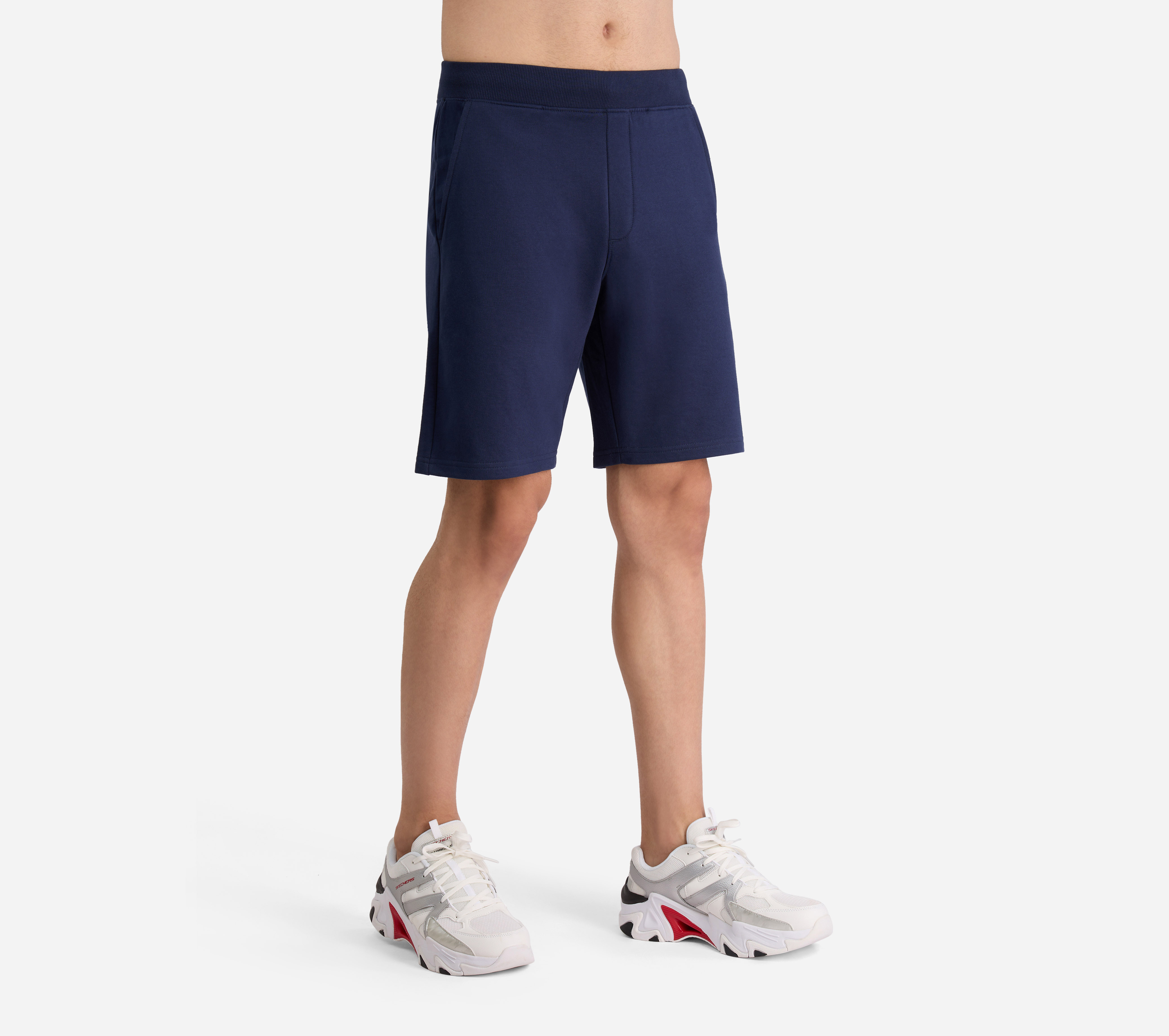 SKECHERS BASIC SHORTS, NNNAVY Apparel Top View