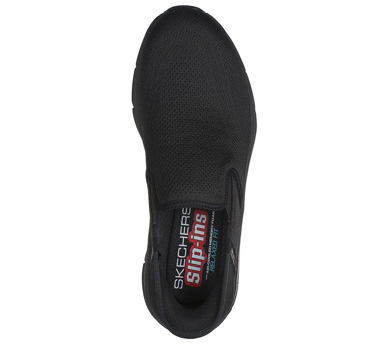 SKECHERS SLIP-INS RF: D'LUX WALKER 2.0 - REELER, BBLACK Footwear Top View