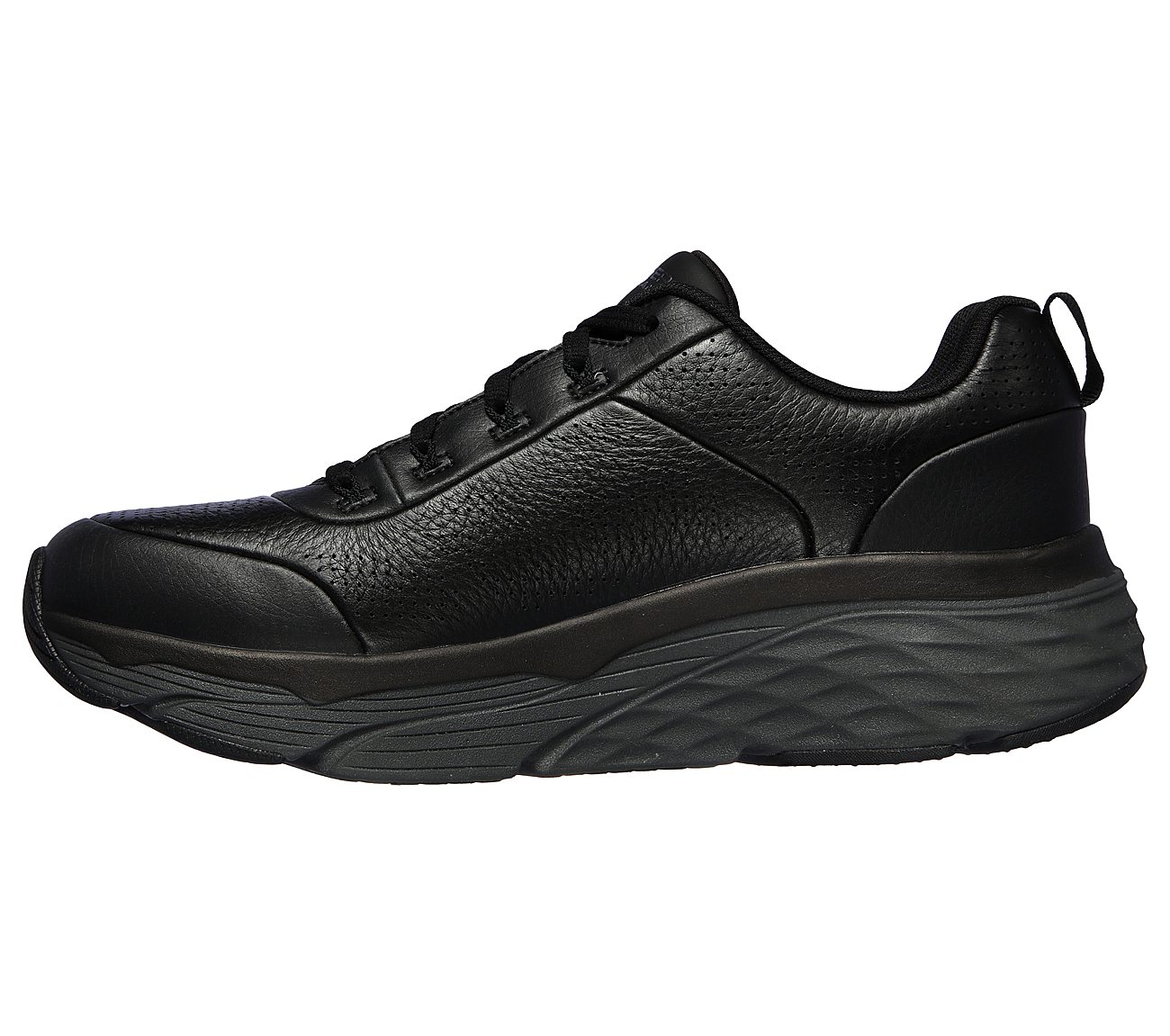 MAX CUSHIONING ELITE-LUCID, BLACK/CHARCOAL Footwear Left View