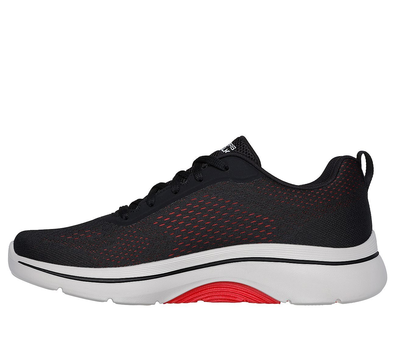 GO WALK ARCH FIT 2.0 - IDYLLI, BLACK/RED Footwear Left View