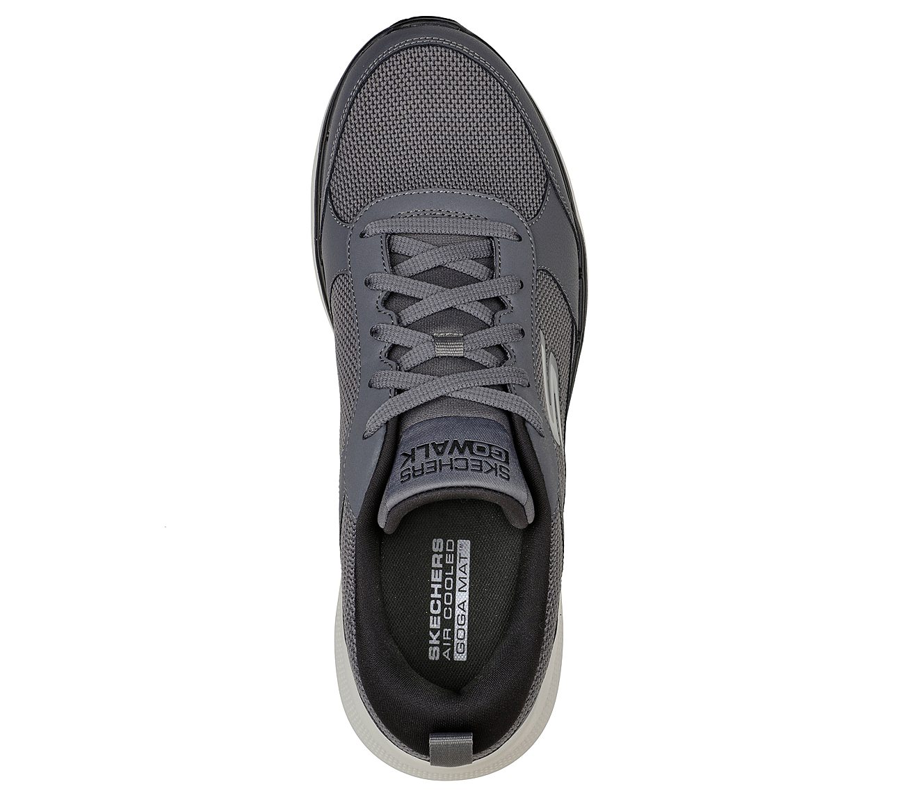 Skechers Charcoal/Black Go Walk Compete Mens Lace Up Shoes Style ID:  216203 India