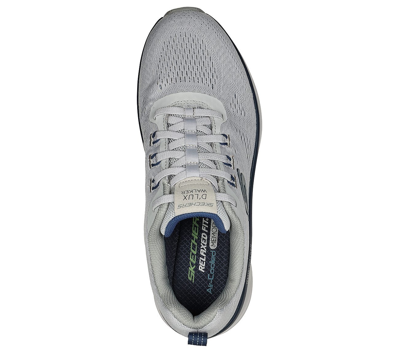 D'LUX WALKER-COMMUTER, GREY/NAVY Footwear Top View