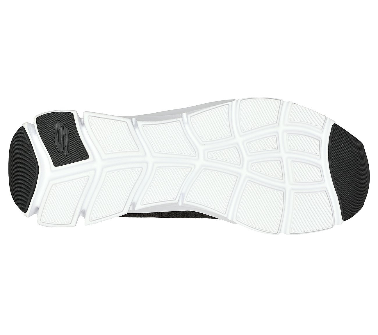 FLEX COMFORT - SERRON, BLACK/WHITE Footwear Bottom View