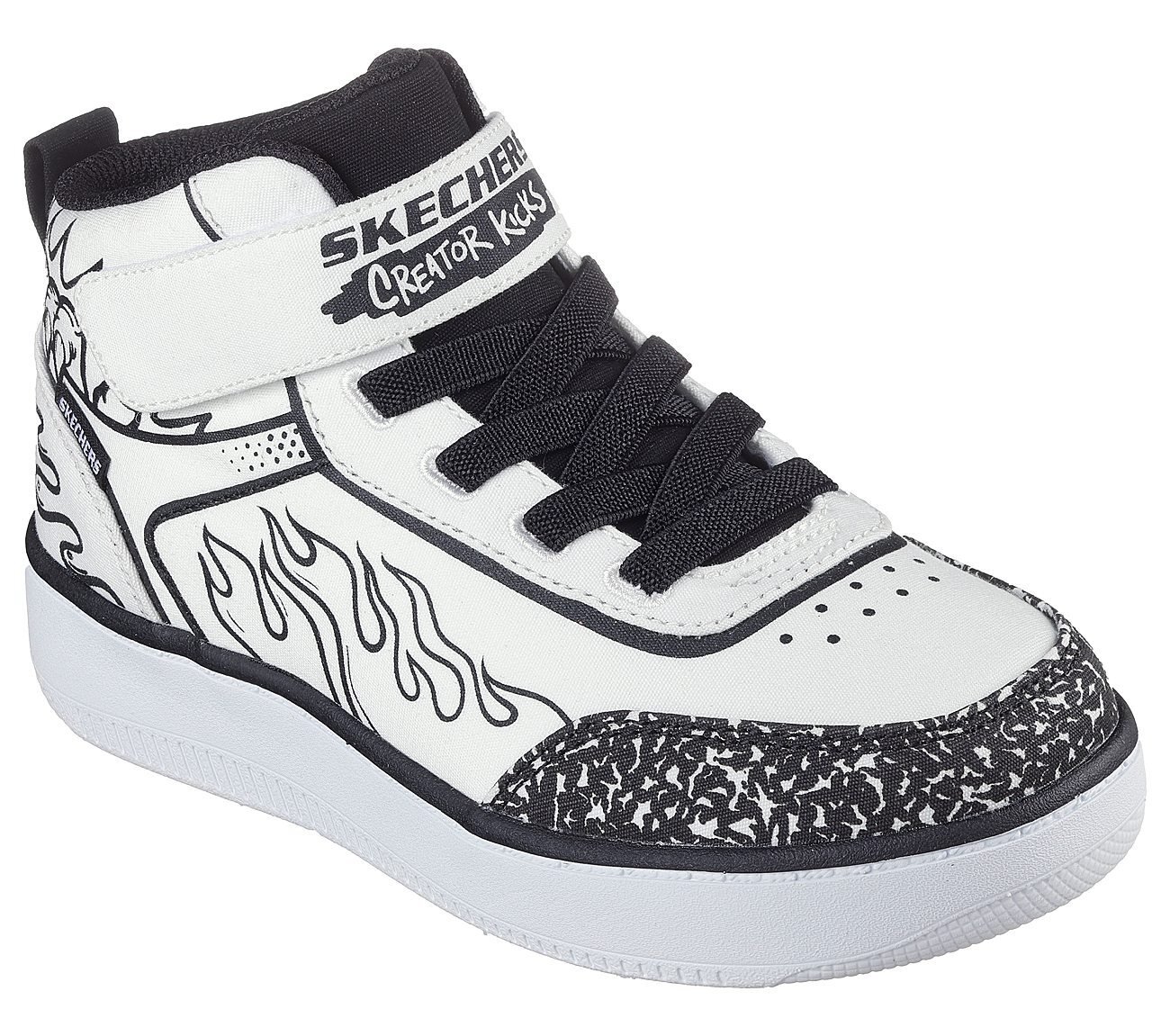 SPORT COURT 92 - COLOR-BLITZ, WHITE BLACK Footwear Right View