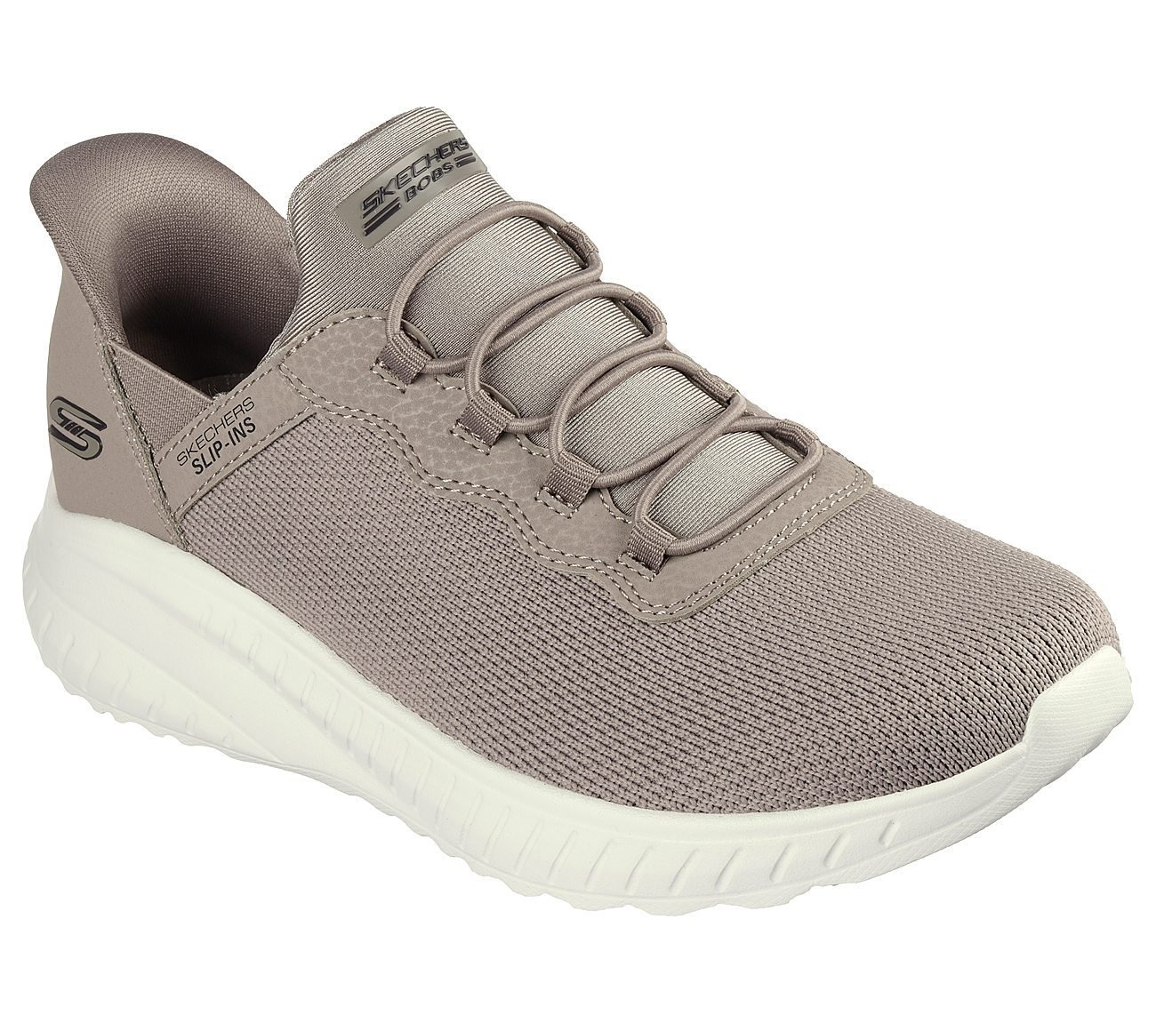 SKECHERS SLIP-INS: BOBS SPORT SQUAD CHAOS-Daily Inspiration., TTAUPE Footwear Left View