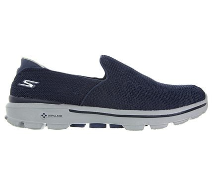 GO WALK 3 -, NAVY/GREY Footwear Right View