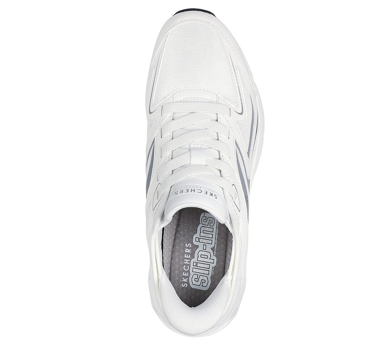 TRES-AIR UNO - VISION-AIRY SLIP-INS, WHITE/GREY Footwear Top View