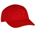 BOBS PAW PRINT TWILL WASHED HAT, RRED