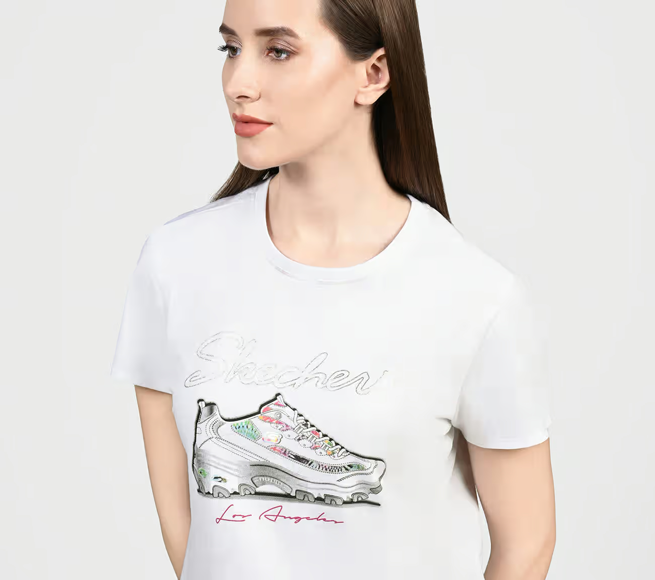 AD SKX SHOE TEE, WWWHITE Apparel Right View