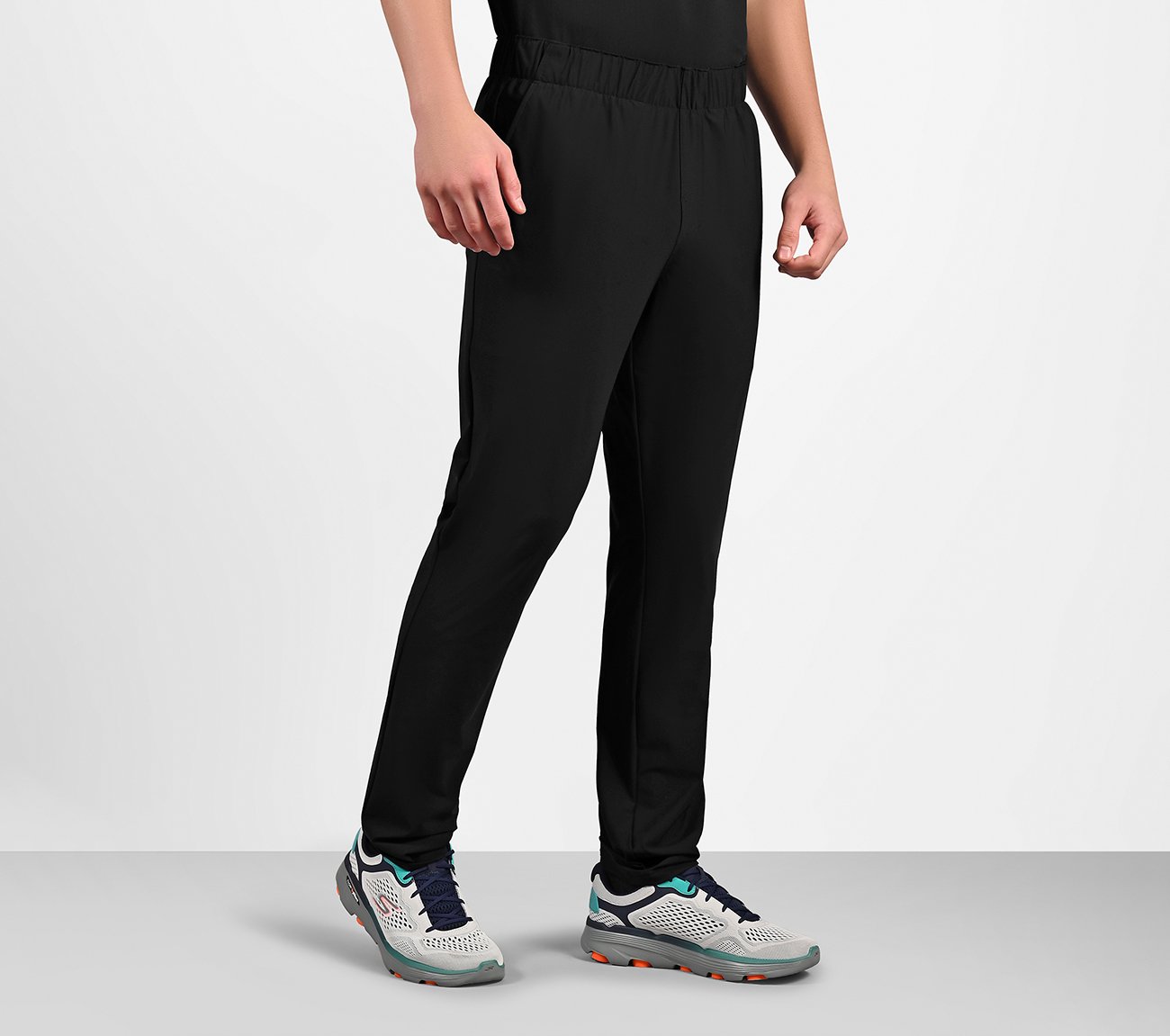 GOSTRETCH ULTRA TAPERED PANT, BLACK Apparel Top View