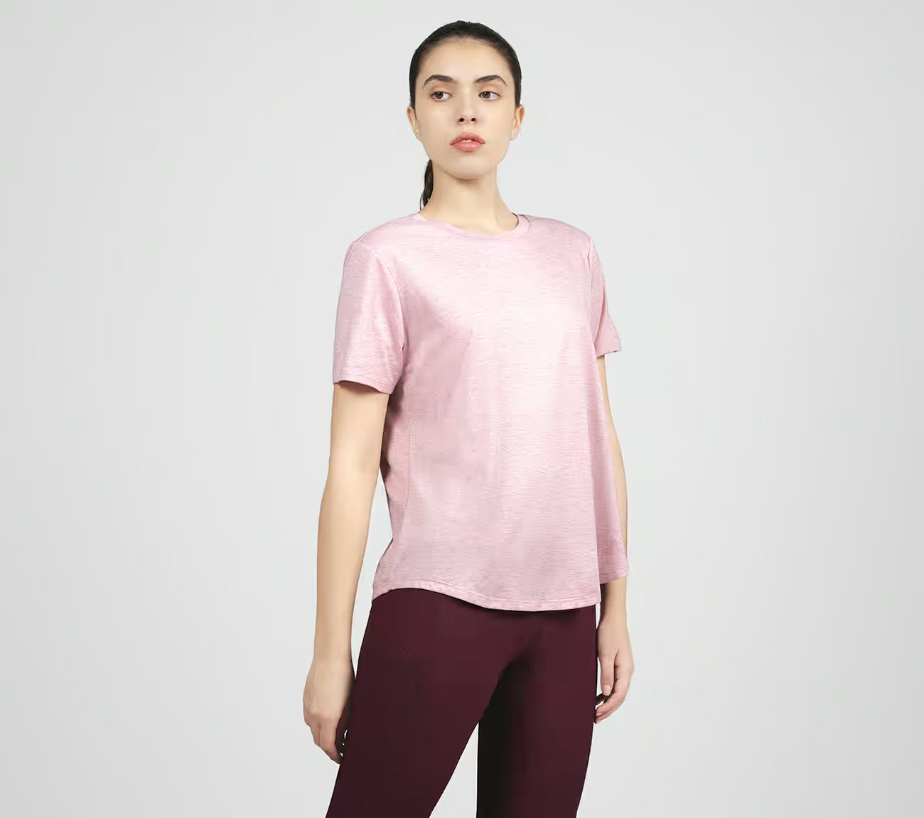 GODRI SWIFT TEE, BLUSH Apparels Bottom View