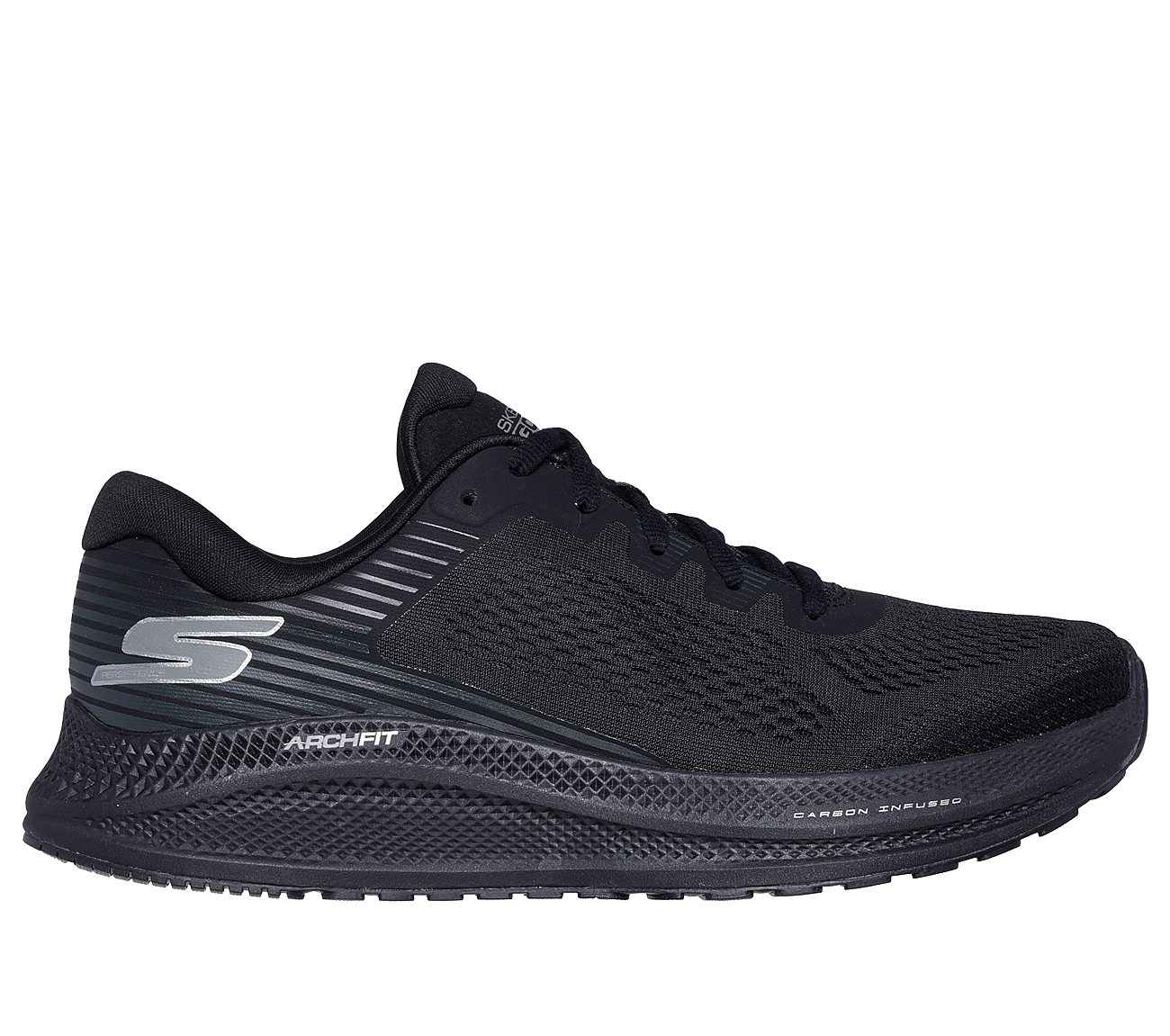 GO RUN PERSISTENCE, BBLACK Footwear Lateral View