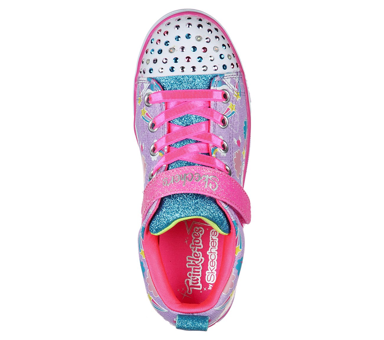 SPARKLE LITE-SPARKLE FRIENDS, LAVENDER/MULTI Footwear Top View