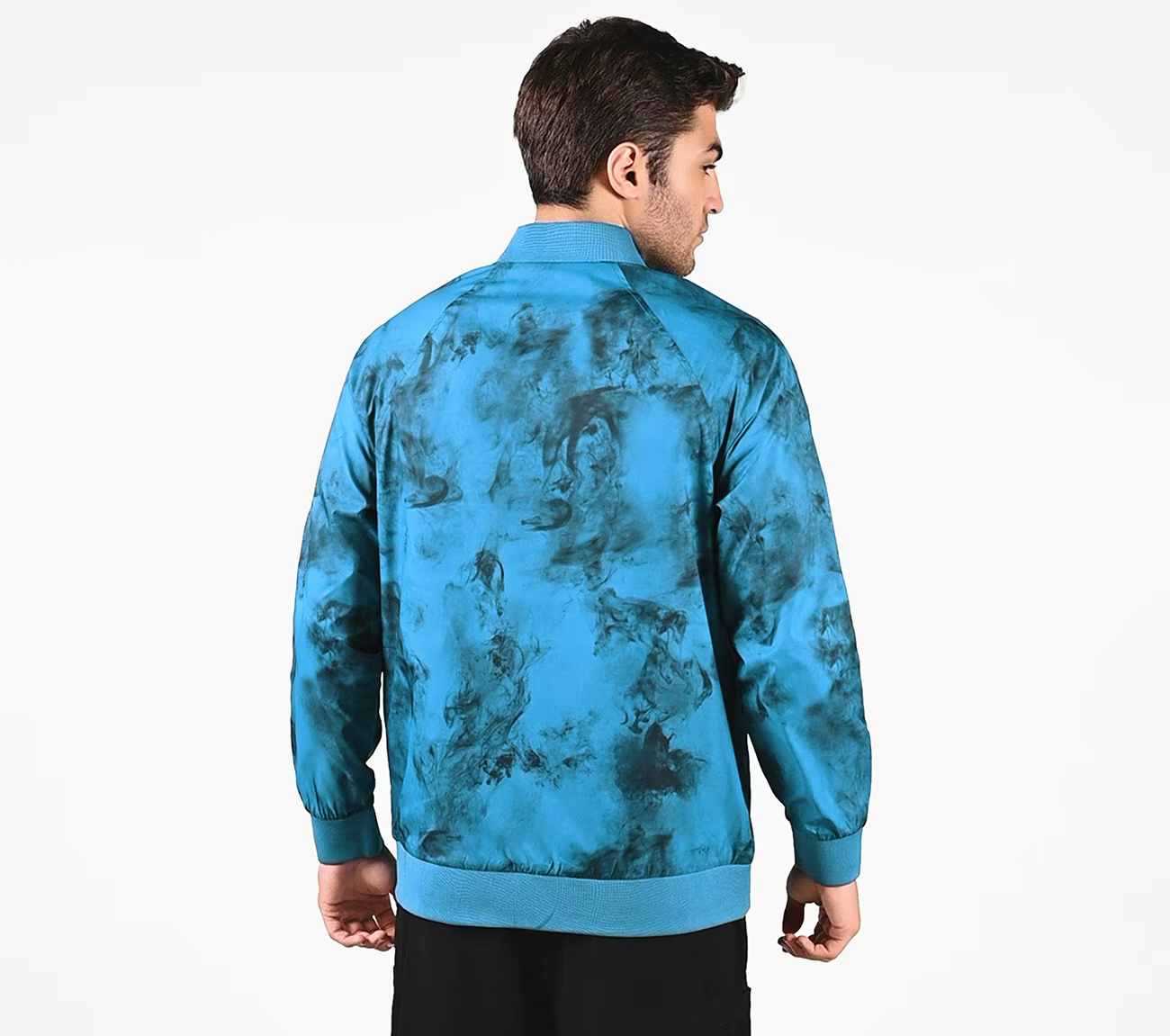 OASIS SMOKE BOMBER JACKET, LAVENDER/AQUA Apparels Left View