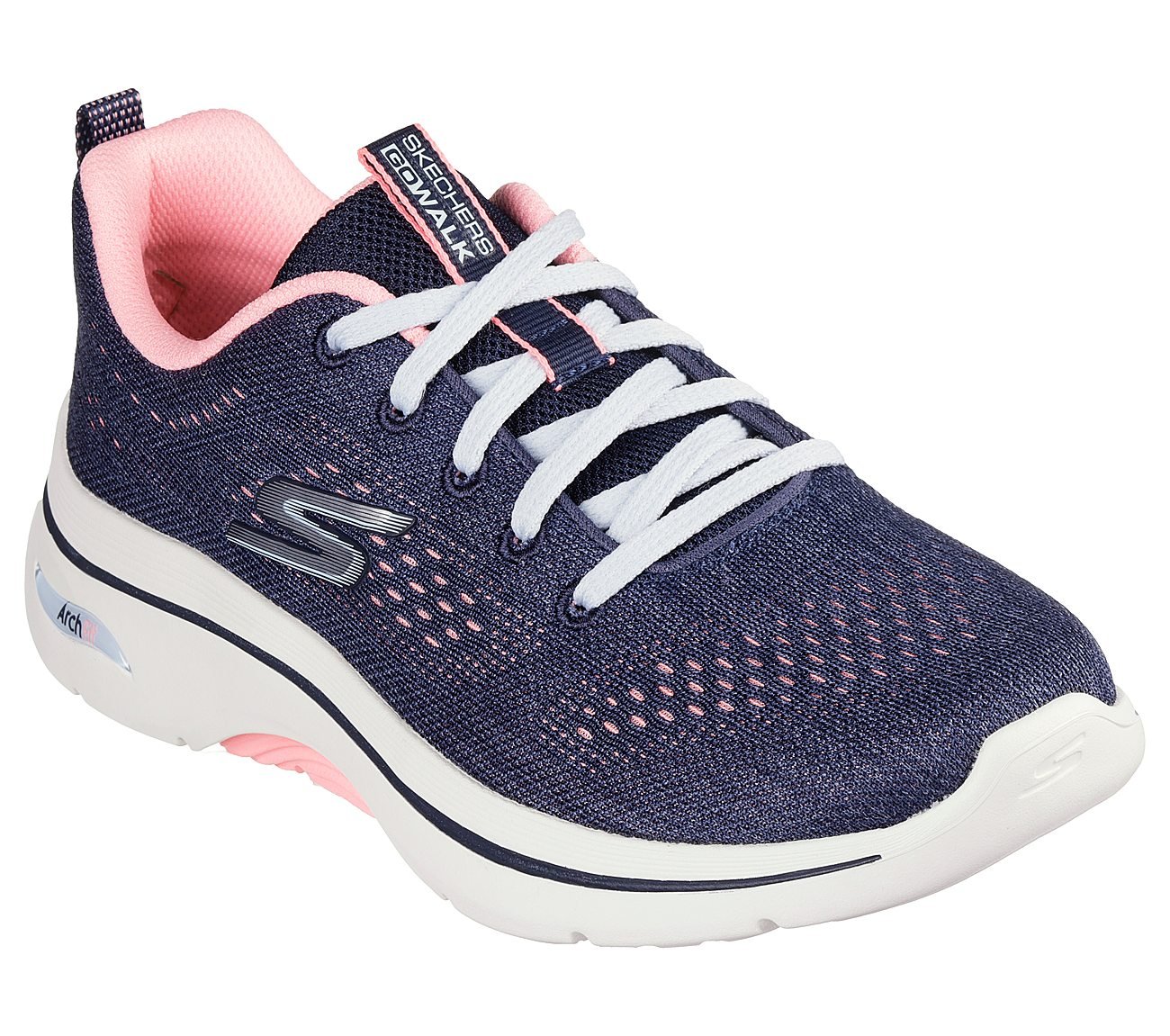 GO WALK ARCH FIT 2.0 - VIVID, NAVY/HOT PINK Footwear Right View