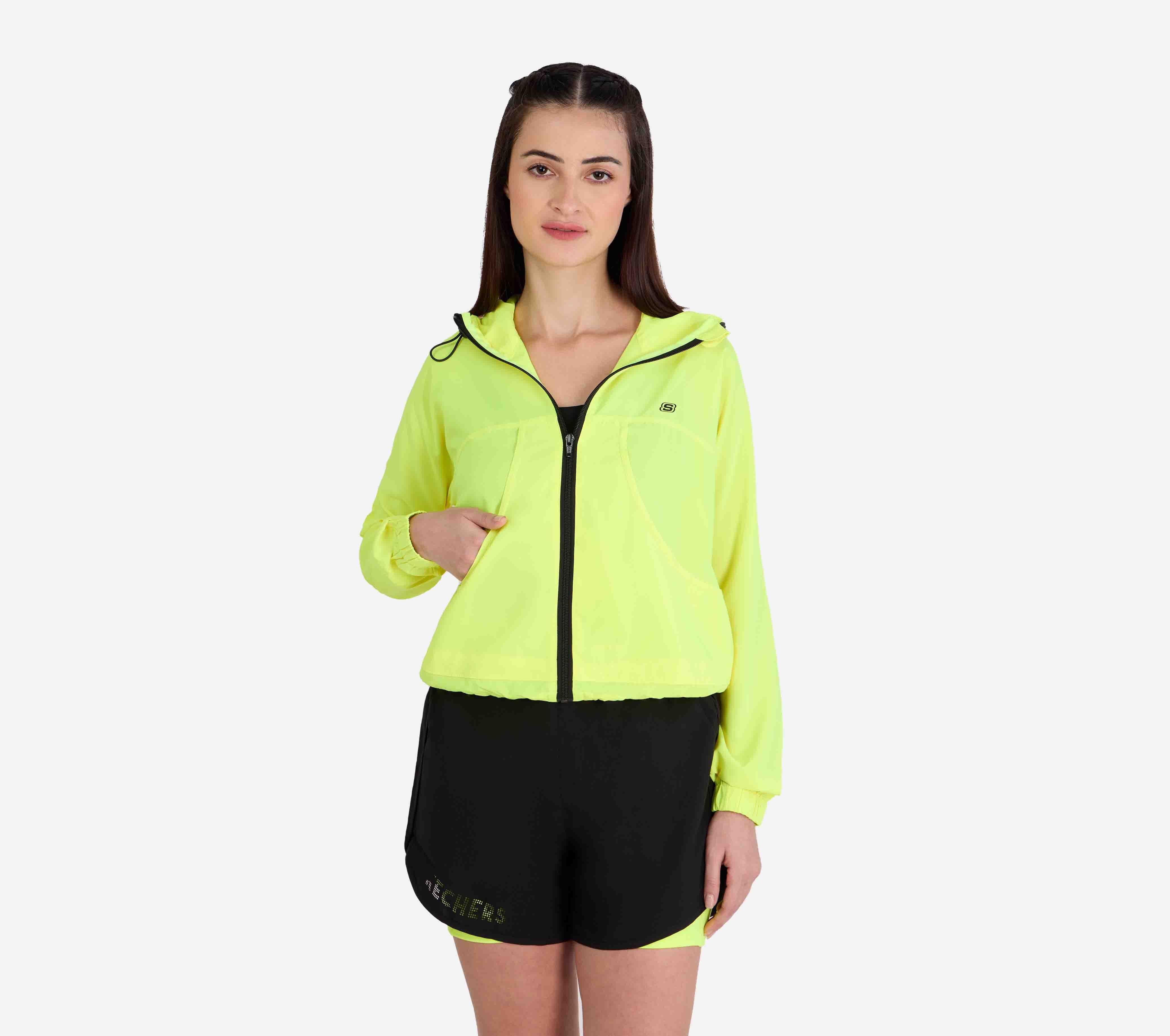 ALL WEATHER JACKET, NEON Apparel Bottom View