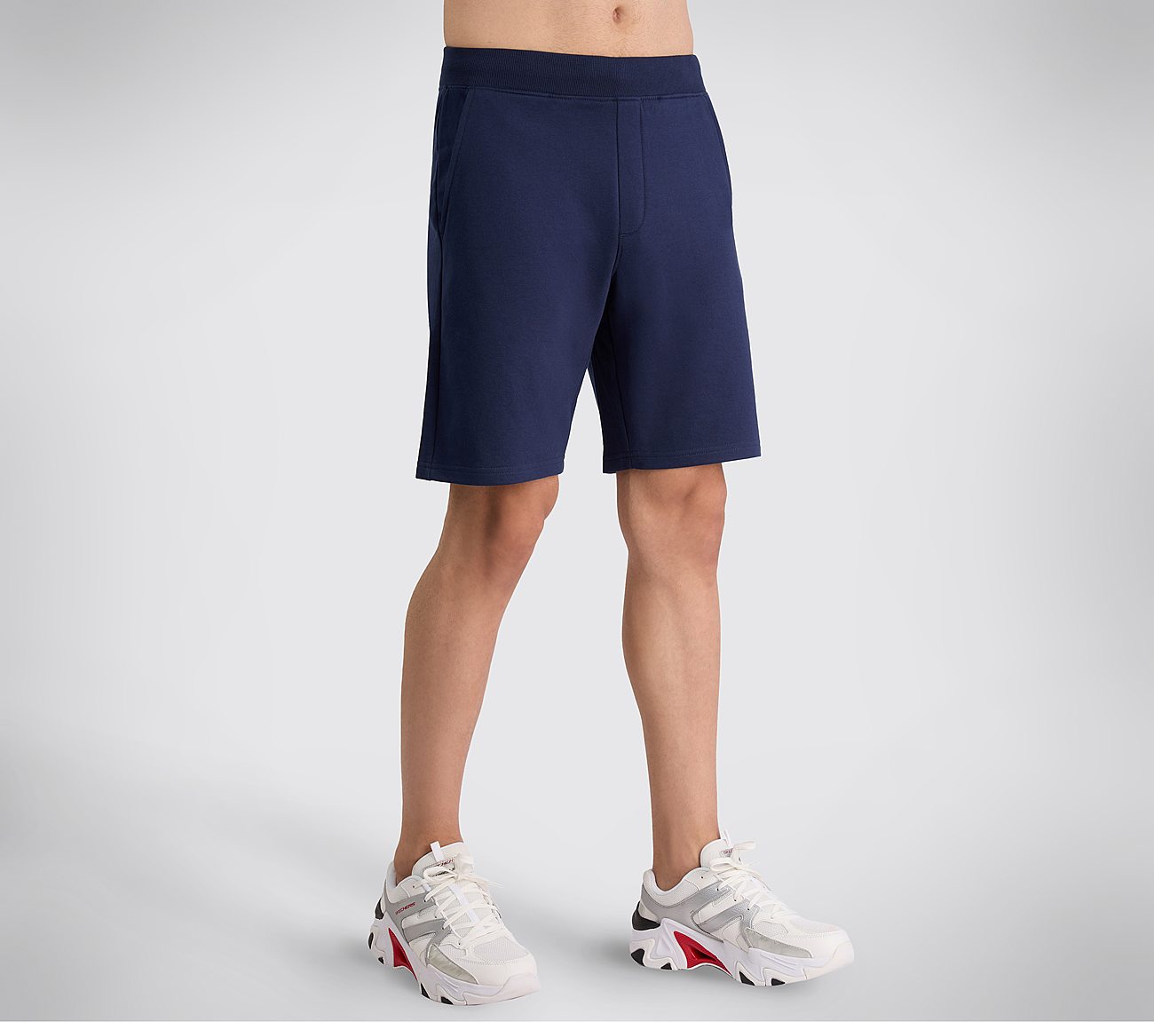 SKECHERS BASIC SHORTS, NNNAVY Apparel Top View