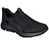 GO WALK 5 - DOWNDRAFT, BLACK/CHARCOAL Footwear Lateral View