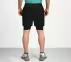 FIREFLY LAYER SHORTS, BLACK/CHARCOAL/BLUE