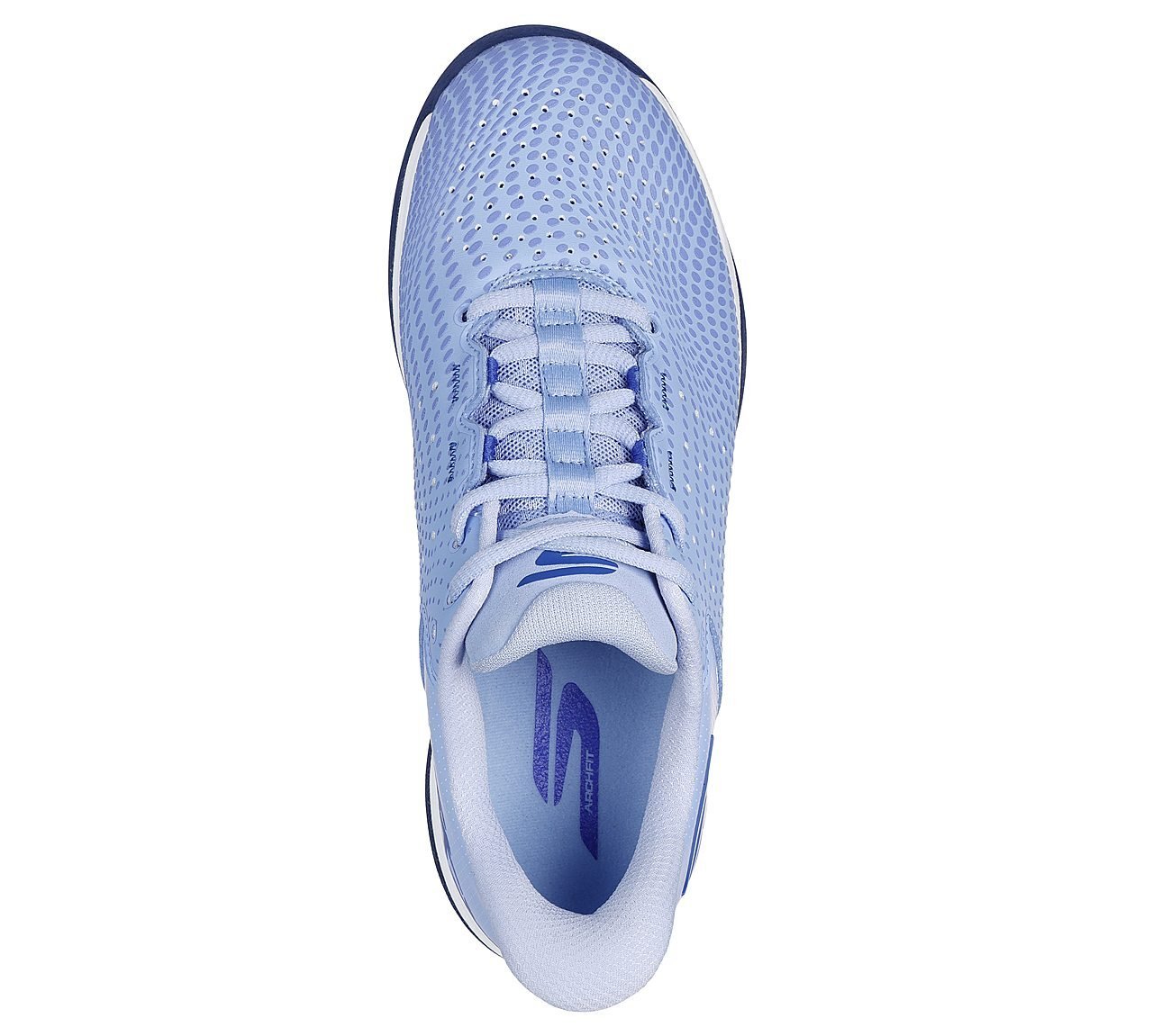 SKECHERS VIPER COURT RELOAD, BLUE/WHITE Footwear Top View