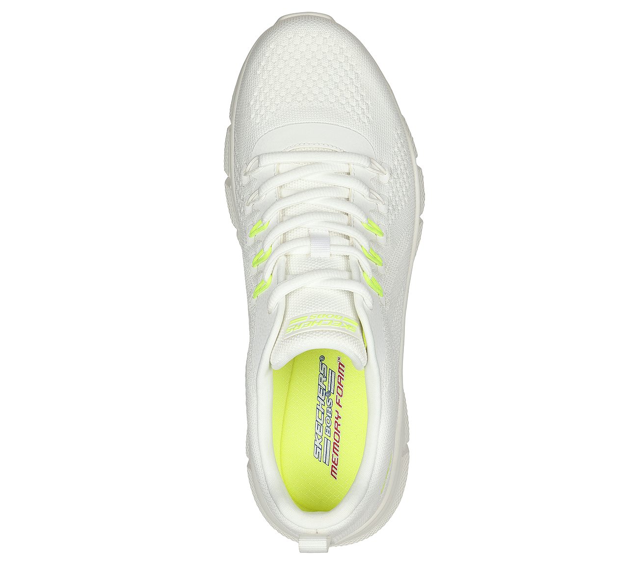 BOBS B FLEX - ELECTRIC COOL, OFF WHITE Footwear Top View