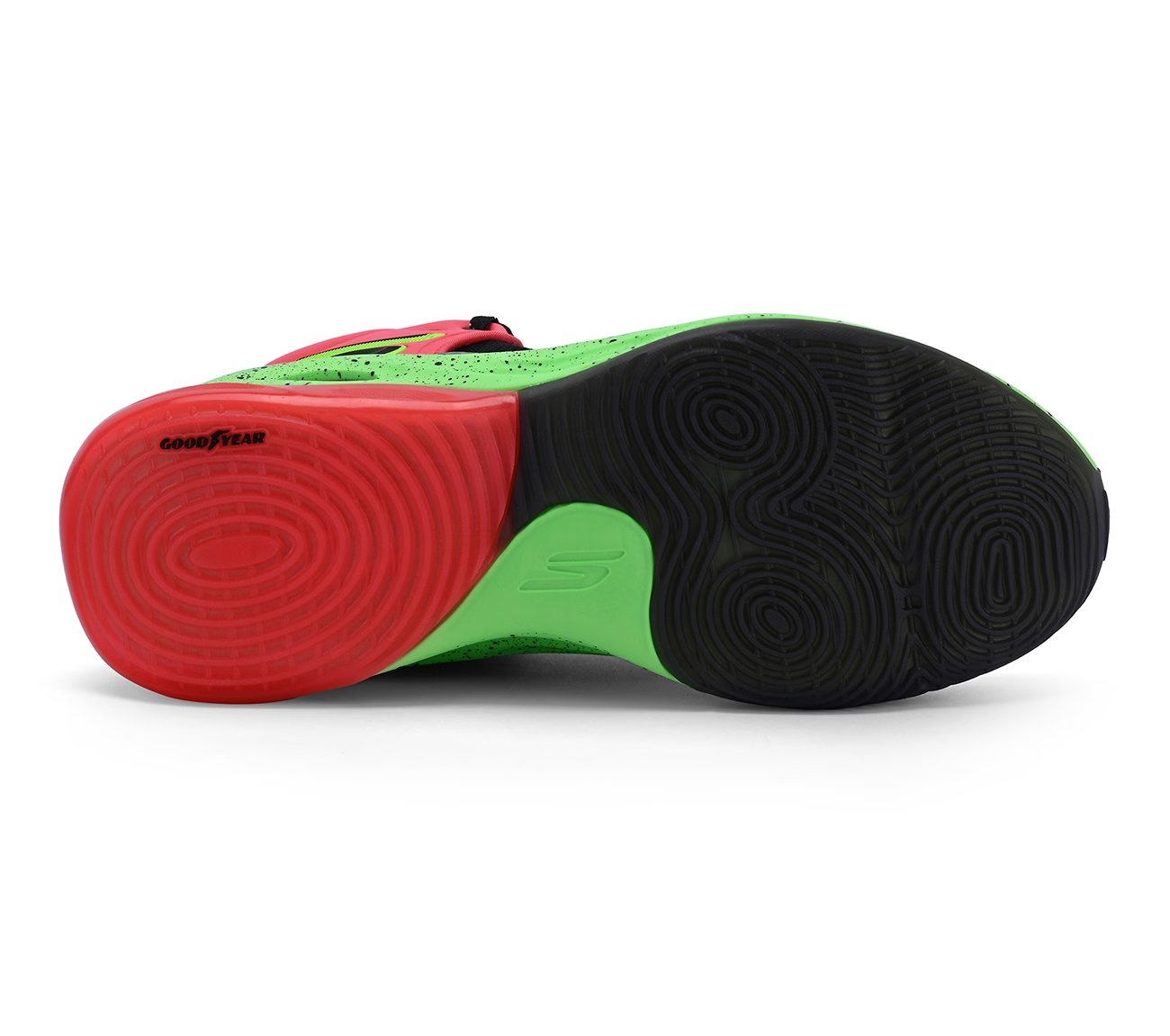 SKX FLOAT-Basketball, PINK/MULTI Footwear Bottom View