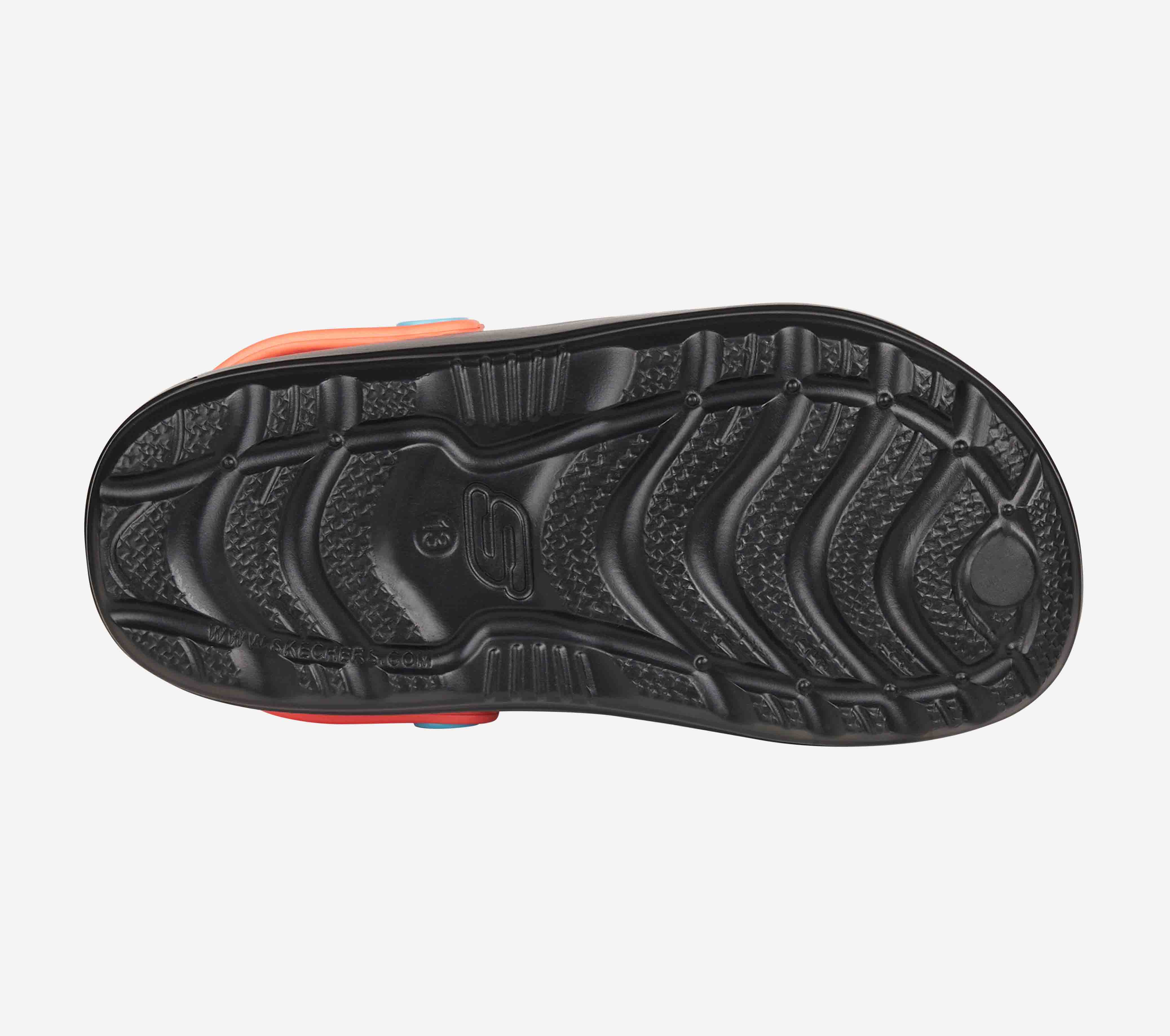 SWIFTERS, BLACK/RED Footwear Bottom View