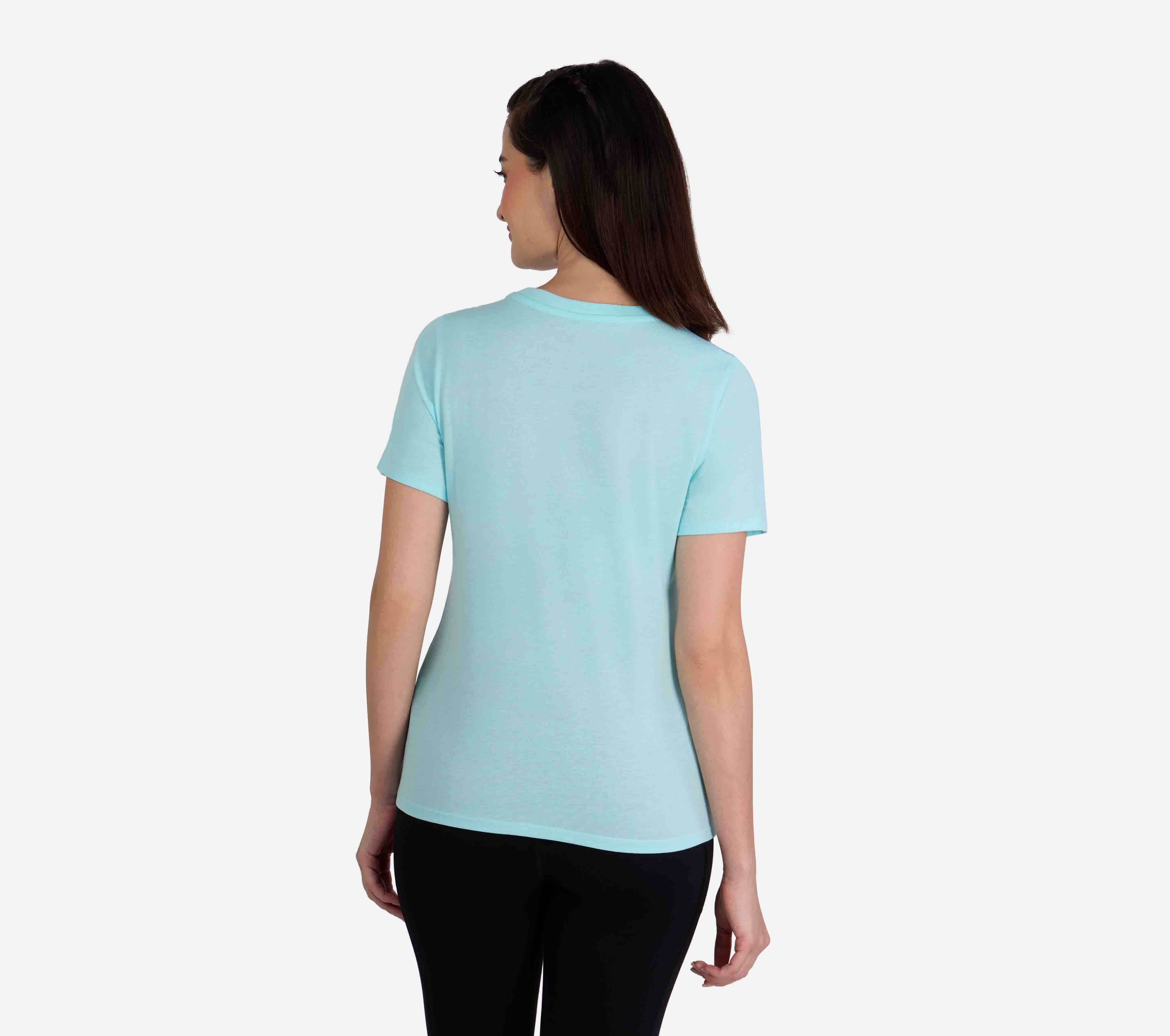 DIAMOND BUTTERFLY SHADOW T-SHIRT, BLUE Apparel Bottom View